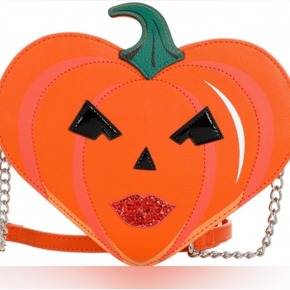NWT Betsey Johnson xo ginger 🎃 pumpkin kitsch